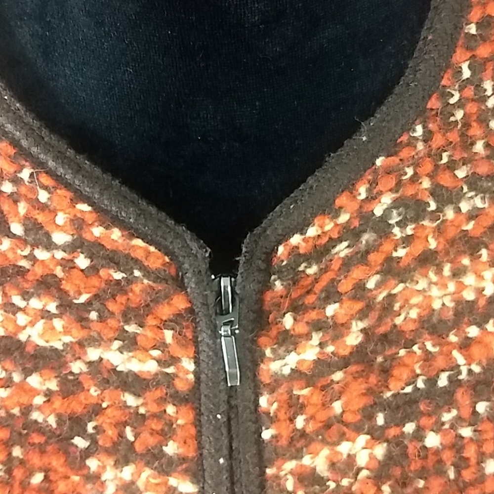 Talbots Autumn Color Wool Blend Zippered Jacket - image 6